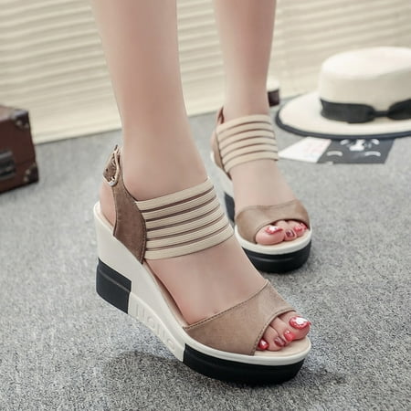 Christmas Women Roman Buckle Waterproof Platform Super High Heel Fish Mouth Wedge Sandals
Christmas Women Roman Buckle Waterproof Platform Super High Heel Fish Mouth Wedge Sandals
