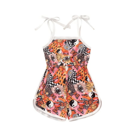 Qtinghua Toddler Baby Girl Clothes Romper Floral Print Strap Sleeveless Halter Jumpsuit Bodysuit One Piece Summer Outfits
Qtinghua Toddler Baby Girl Clothes Romper Floral Print Strap Sleeveless Halter Jumpsuit Bodysuit One Piece Summer Outfits