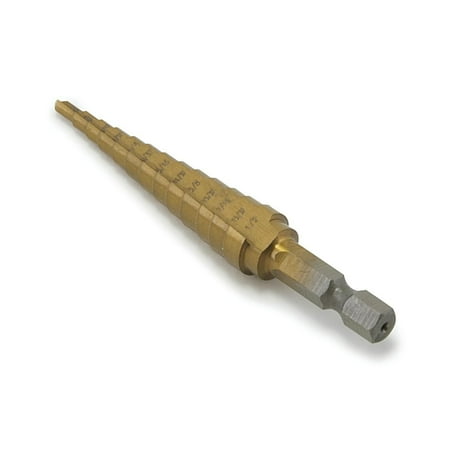 Titan 1/8 To 1/2 #1 Step Drill Bit - 13 Hole Sizes 1 each sold by each