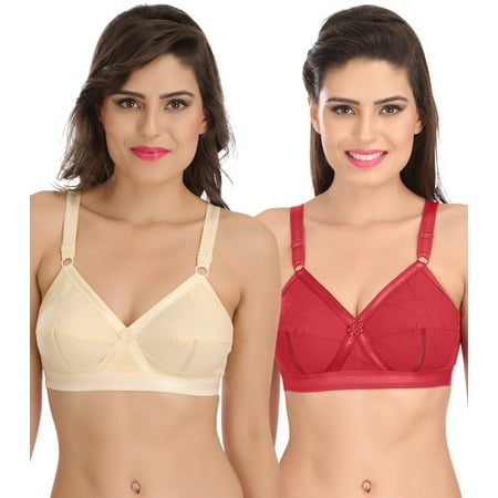 Ossirrio Women Everyday Comfort Full Cup Bra Non Wired Plus Size Cotton Bra Pack of 2
Ossirrio Women Everyday Comfort Full Cup Bra Non Wired Plus Size Cotton Bra Pack of 2