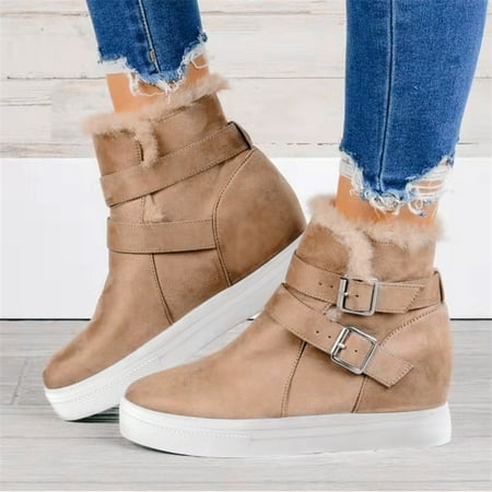ERTUTUYI Breathable Comfortable Strap Buckle Pumps Women s Round Single Keep Shoes Toe Plush Casual Warm Flat Women s Casual Shoes Khaki 37
ERTUTUYI Breathable Comfortable Strap Buckle Pumps Women s Round Single Keep Shoes Toe Plush Casual Warm Flat Women s Casual Shoes Khaki 37
