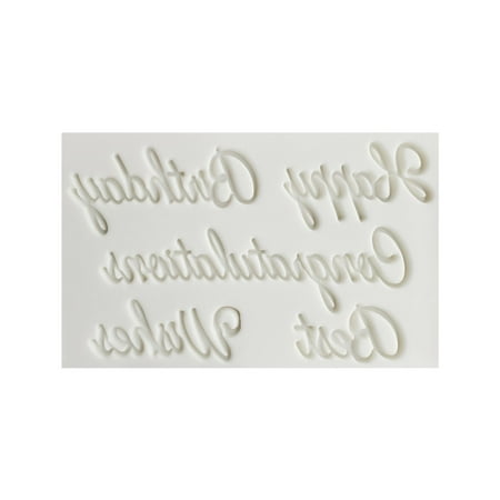 JULYING Soap Molds Chocolate Molds Cake Chocolate Soap DecoratingHappy Birthday Letters