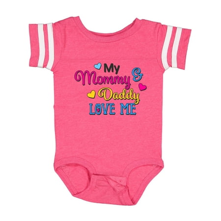 Inktastic My Mommy and Daddy Love Me with Hearts Gift Baby Boy or Baby Girl Bodysuit
Inktastic My Mommy and Daddy Love Me with Hearts Gift Baby Boy or Baby Girl Bodysuit