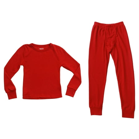 At The Buzzer Thermal Underwear Set for Boys 95362-Red-5/6