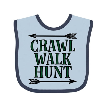 Inktastic Bow Hunting Crawl Walk Hunt Gift Baby Boy or Baby Girl Bib