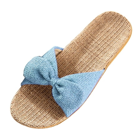 ZTTD Women s Summer Home Indoor Non Slip Color Linen Flat Bottom Comfortable Slippers Blue
ZTTD Women s Summer Home Indoor Non Slip Color Linen Flat Bottom Comfortable Slippers Blue