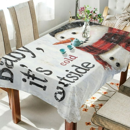 BZSMCE Square Tablecloth Adorable Snowman Playing in Forest Pattern Tableclothes
BZSMCE Square Tablecloth Adorable Snowman Playing in Forest Pattern Tableclothes