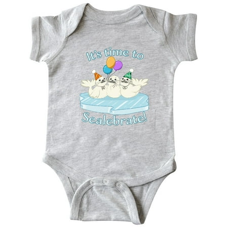 Inktastic It s Time to Sealebrate Seals with Balloons and Party Hats Gift Baby Boy or Baby Girl Bodysuit
Inktastic It s Time to Sealebrate Seals with Balloons and Party Hats Gift Baby Boy or Baby Girl Bodysuit