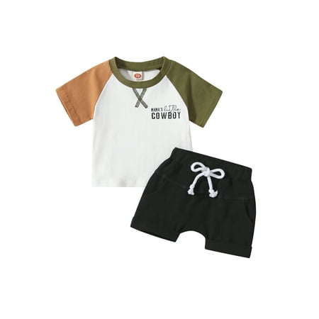 Wassery 2pcs Summer Baby Boys Clothes SetsContrast Color Short Sleeve T-Shirts+Elastic Solid Shorts 0-3T for Toddle Boys
Wassery 2pcs Summer Baby Boys Clothes SetsContrast Color Short Sleeve T-Shirts+Elastic Solid Shorts 0-3T for Toddle Boys