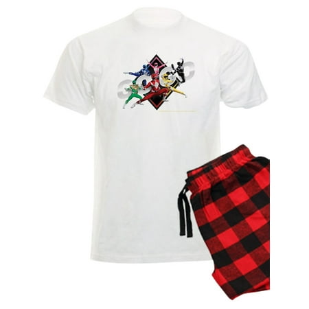 CafePress - Mighty Morphin Power Rangers Go Go - Men s Light Pajamas