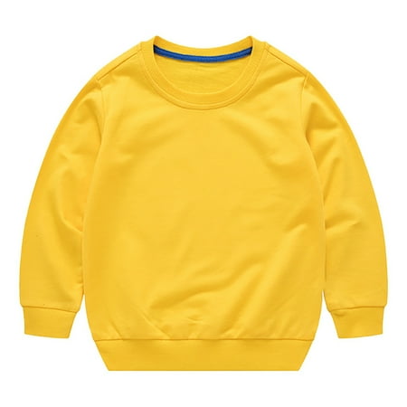 Otqutp Soft Clothes 2024 for Baby Toddler Boys Girls Solid Color Long Sleeve Round Neck Pullover Sweatshirt Threaded Neckline Pullover Sweatshirt (Yellow 6-12 Months)
Otqutp Soft Clothes 2024 for Baby Toddler Boys Girls Solid Color Long Sleeve Round Neck Pullover Sweatshirt Threaded Neckline Pullover Sweatshirt (Yellow 6-12 Months)