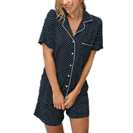 Women Pajamas Sets Summer Short Sleeve Turn Down Collar Button Shirts and Shorts Pants Homewear Sleepwear
Women Pajamas Sets Summer Short Sleeve Turn Down Collar Button Shirts and Shorts Pants Homewear Sleepwear