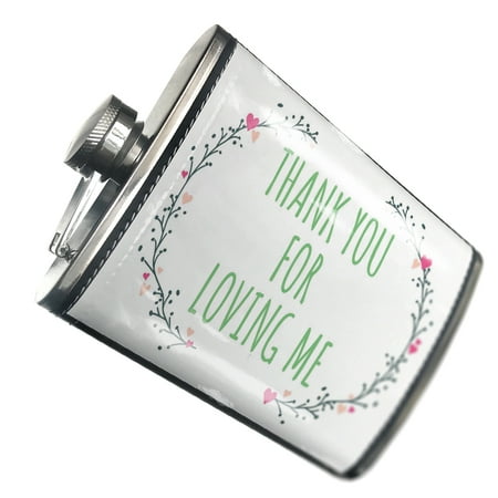 NEONBLOND Flask Thank You For Loving Me Valentine s Day Heart Wreath