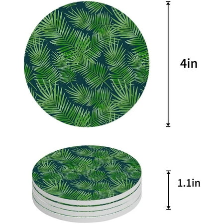 ZHANZZK Tropical Green Leaves Set of 8 Round Coaster for Drinks Absorbent Ceramic Stone Coasters Cup Mat with Cork Base for Home Kitchen Room Coffee Table Bar Decor
ZHANZZK Tropical Green Leaves Set of 8 Round Coaster for Drinks Absorbent Ceramic Stone Coasters Cup Mat with Cork Base for Home Kitchen Room Coffee Table Bar Decor