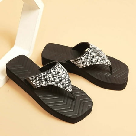 〖Yilirongyumm〗 Black 38 Slippers For Women Ladies Shoes Summer Beach Slippers Pearl Rhinestone Flip Flops
〖Yilirongyumm〗 Black 38 Slippers For Women Ladies Shoes Summer Beach Slippers Pearl Rhinestone Flip Flops