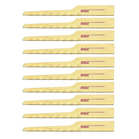 Fule 10pcs Pneumatic File Saw Tool Pneumatic Saw Blade Mini Air Saw Blade 32TPI