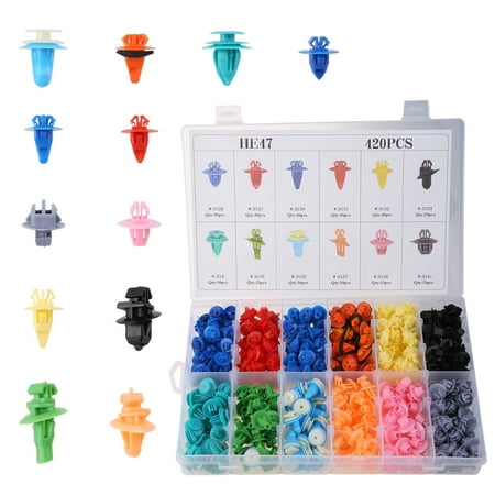Push Type Bumper Fasteners Rivet-Clips Auto Clip Fastener for-Toyota Bumper-Fender Clips Replacement Removal Tool 420pcs
Push Type Bumper Fasteners Rivet-Clips Auto Clip Fastener for-Toyota Bumper-Fender Clips Replacement Removal Tool 420pcs