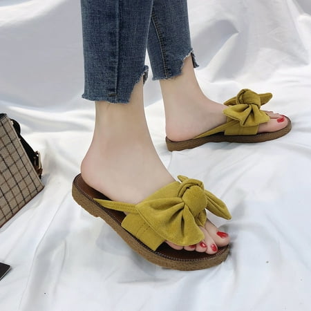 KKCXFJX slippers for women Women Fashion Solid Color Bow tie Flat Heel Sandals Slipper Beach Shoes Slippers
KKCXFJX slippers for women Women Fashion Solid Color Bow tie Flat Heel Sandals Slipper Beach Shoes Slippers