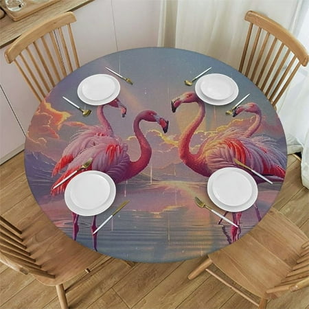 BCIIG Flamingos Rainbow Magic Round Table Cover Stain Resistant Washable Indoor Outdoor Tablecloth Kitchen Dining Wedding Parties 100% Polyester Fiber 42-46
BCIIG Flamingos Rainbow Magic Round Table Cover Stain Resistant Washable Indoor Outdoor Tablecloth Kitchen Dining Wedding Parties 100% Polyester Fiber 42-46