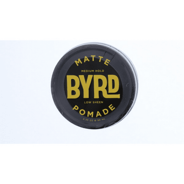 BYRD Matte Hair Pomade, White, 3.35 oz