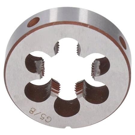 Ymiko Thread Repair Die Pipe Round Die G5/8in Round Threading Die Alloy Steel Cylindrical Pipe Thread Repair Tool With 6 Chip Holes
Ymiko Thread Repair Die Pipe Round Die G5/8in Round Threading Die Alloy Steel Cylindrical Pipe Thread Repair Tool With 6 Chip Holes