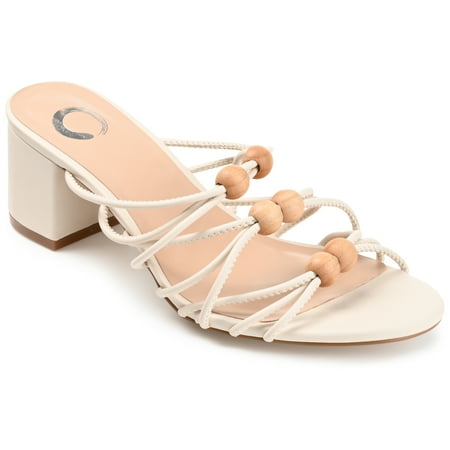 Journee Collection Womens Kennadi Multi Strap Block Heel Sandals