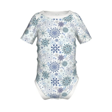 Yiaed Retro ice blue snowflakes Print Infant Climbing Short Sleeve Onesie One-Piece Baby Bodysuit Clothes 0-12 Months -6 Months
Yiaed Retro ice blue snowflakes Print Infant Climbing Short Sleeve Onesie One-Piece Baby Bodysuit Clothes 0-12 Months -6 Months
