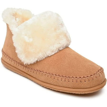 Minnetonka Joanne Bootie Womens Slipper 7 Cinnamon