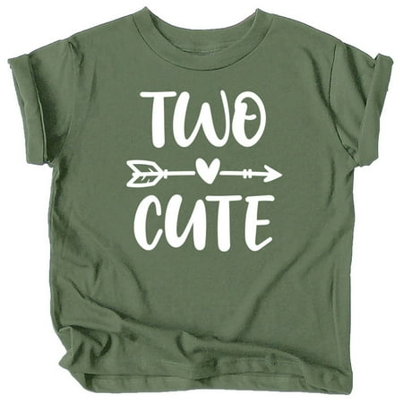 Two Cute Arrow 2nd Birthday Shirt for Toddler Girls Second Birthday Outfit White on Military Green Shirt 4T
Two Cute Arrow 2nd Birthday Shirt for Toddler Girls Second Birthday Outfit White on Military Green Shirt 4T