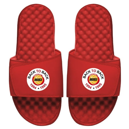 Youth ISlide Red Houston Rockets Throwback Champions Slide Sandals