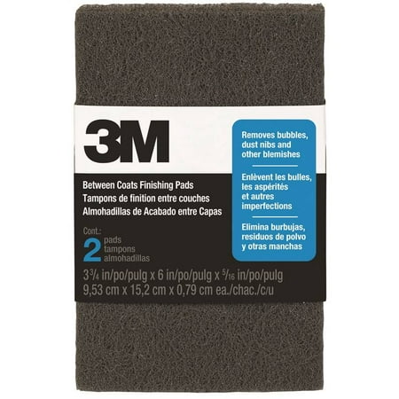 3M 10144 Finishing Pad 6 in L x 3-7/8 in W Steel Wool