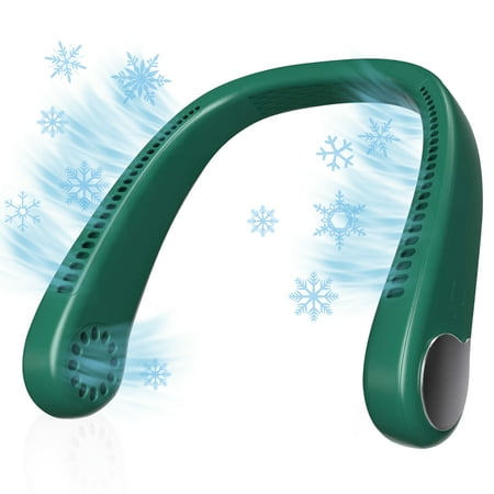 Portable Neck Fan Hands Free Bladeless Neck Fan Rechargeable Battery Operated Wearable Personal Fan 360° Cooling Hanging Neck Fan 3 Speeds 48 Air Outlet for Travel Outdoor (Green)
Portable Neck Fan Hands Free Bladeless Neck Fan Rechargeable Battery Operated Wearable Personal Fan 360° Cooling Hanging Neck Fan 3 Speeds 48 Air Outlet for Travel Outdoor (Green)