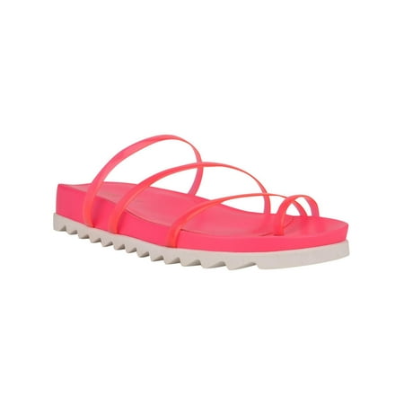 Nine West Womens CATI3 Slip On Casual Slide Sandals