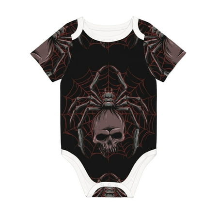 Coaee Spider with Skull for Soft Cotton Baby Short-Sleeve Bodysuit Baby Girls Boys Bodysuit Romper
Coaee Spider with Skull for Soft Cotton Baby Short-Sleeve Bodysuit Baby Girls Boys Bodysuit Romper