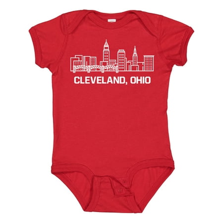 Inktastic Cleveland Ohio Skyline Gift Baby Boy or Baby Girl Bodysuit
