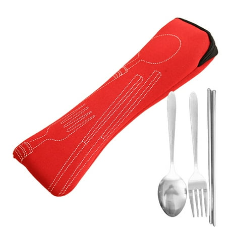 Riguas 3 Pcs Fork Spoon Chopsticks Travel Stainless Steel Cutlery Portable Camping Bag
Riguas 3 Pcs Fork Spoon Chopsticks Travel Stainless Steel Cutlery Portable Camping Bag