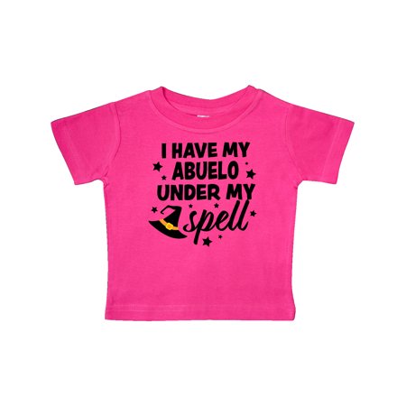 Inktastic I Have My Abuelo Under My Spell with Cute Witch Hat Gift Baby Boy or Baby Girl T-Shirt
Inktastic I Have My Abuelo Under My Spell with Cute Witch Hat Gift Baby Boy or Baby Girl T-Shirt