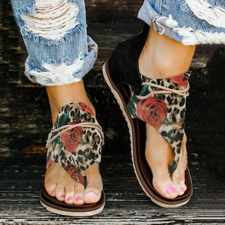Christmas Ladies Summer Comfortable Leopard Flowers Print Zipper Shoes Flat Beach Open Toe Breathable Sandals
Christmas Ladies Summer Comfortable Leopard Flowers Print Zipper Shoes Flat Beach Open Toe Breathable Sandals