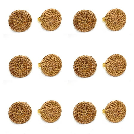 12Pc Woven Napkin Rings Rustic Napkin Ring Holders Handmade By Rattan Braided Rings Holder Party Decoration B
12Pc Woven Napkin Rings Rustic Napkin Ring Holders Handmade By Rattan Braided Rings Holder Party Decoration B