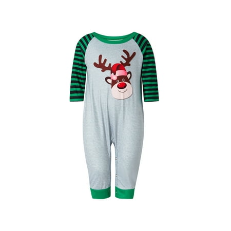 Eyicmarn Parent-Child Pajama Set Christmas Cartoon Elk Print Tops + Striped Pants Family Clothing Set
Eyicmarn Parent-Child Pajama Set Christmas Cartoon Elk Print Tops + Striped Pants Family Clothing Set