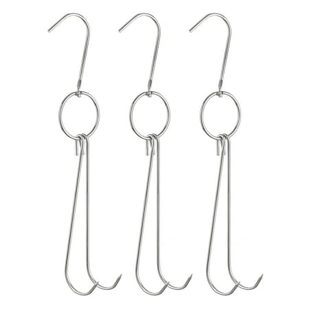 Uxcell 13.6 Double Meat Hooks 0.13 Thickness Stainless Steel Smoker Hook Tools 3 Pack
Uxcell 13.6 Double Meat Hooks 0.13 Thickness Stainless Steel Smoker Hook Tools 3 Pack
