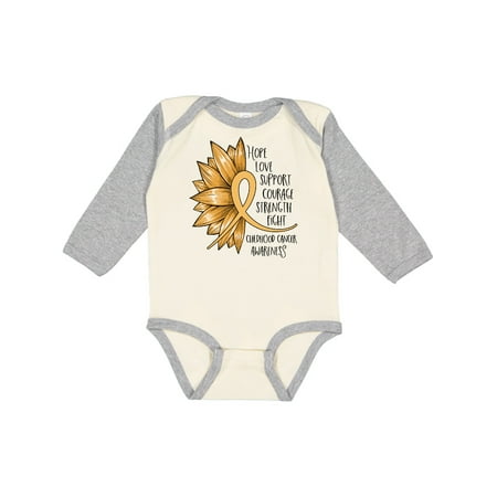 Inktastic Childhood Cancer Awareness Sunflower Ribbon Gift Baby Boy or Baby Girl Long Sleeve Bodysuit
Inktastic Childhood Cancer Awareness Sunflower Ribbon Gift Baby Boy or Baby Girl Long Sleeve Bodysuit