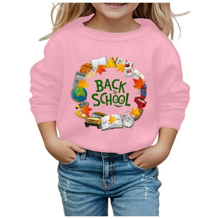 Girls Sweatshirts & Hoodies Back To School Season Girls Sweatshirt Winter Fashion Long Sleeve Warm Comfortable Top Cartoon Printing Daily Wear Pink 3 Years-4 Years 
Girls Sweatshirts & Hoodies Back To School Season Girls Sweatshirt Winter Fashion Long Sleeve Warm Comfortable Top Cartoon Printing Daily Wear Pink 3 Years-4 Years