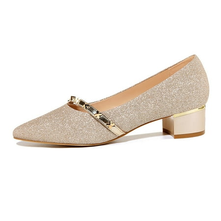 Women‘s Metal Decor High Heels Pointed Toe Chunky Heeled Solid Color Pumps Women‘s Comfy Fashion Footwear
Women‘s Metal Decor High Heels Pointed Toe Chunky Heeled Solid Color Pumps Women‘s Comfy Fashion Footwear