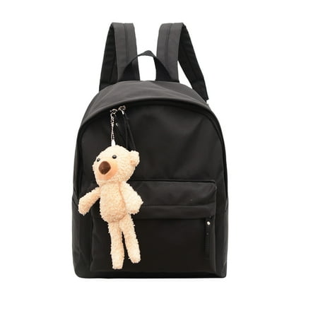 TAIAOJING Lightweight Backpack for Men Women Men And Women Adult Fashion Solid Color Nylon Zipper Large Capacity Bear Pendant Student Backpack
TAIAOJING Lightweight Backpack for Men Women Men And Women Adult Fashion Solid Color Nylon Zipper Large Capacity Bear Pendant Student Backpack