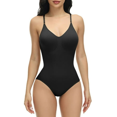 Womens Bodysuit Tummy Control Shapewear Seamless Sculpting Thong Body Shaper