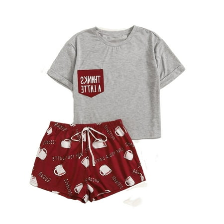 Cute All Over Print Round Neck Short Sets Short Sleeve Multicolor Womens Pajama Sets (Women s)
Cute All Over Print Round Neck Short Sets Short Sleeve Multicolor Womens Pajama Sets (Women s)