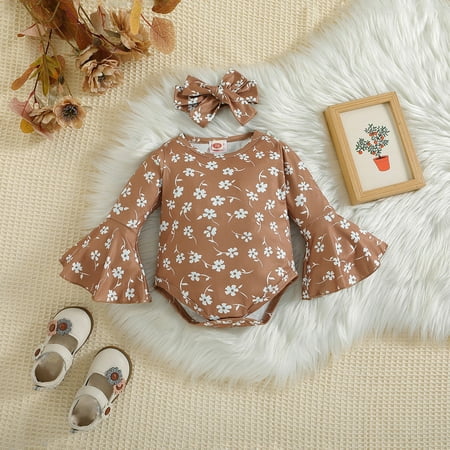 Baby Girls Bodysuits Long Sleeve Floral Prints Romper Jumpsuit Fall Climbing Clothes
Baby Girls Bodysuits Long Sleeve Floral Prints Romper Jumpsuit Fall Climbing Clothes