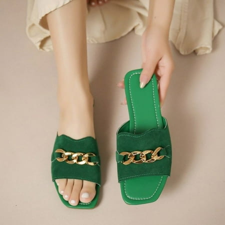Cathalem Slippers for Older Women Fashion Spring Summer Women Slippers Flat Bottom Lightweight Open Ultra Soft Slippers for Women Green 7.5
Cathalem Slippers for Older Women Fashion Spring Summer Women Slippers Flat Bottom Lightweight Open Ultra Soft Slippers for Women Green 7.5