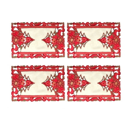 4Pcs Party Tablecloth Hollow Out Embroidered Placemats Multi-function Table Covers Christmas Tablecloths Table Decor Party Supplies Holiday Decorations (30x45cm)
4Pcs Party Tablecloth Hollow Out Embroidered Placemats Multi-function Table Covers Christmas Tablecloths Table Decor Party Supplies Holiday Decorations (30x45cm)